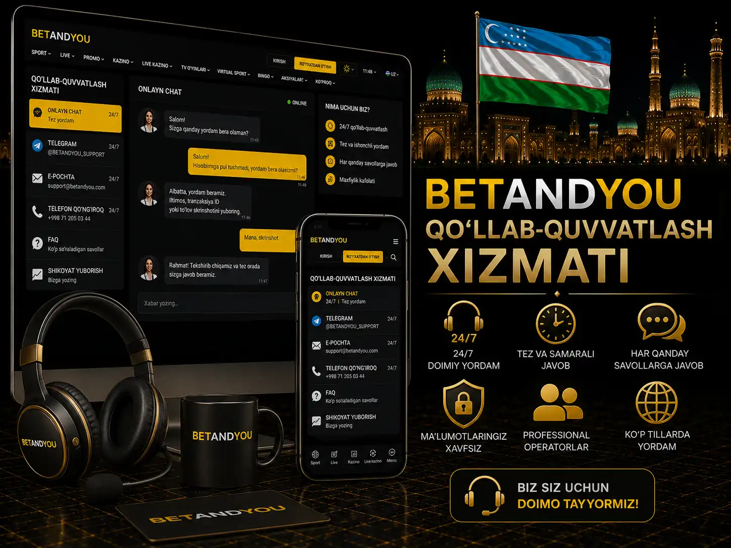 Betandyou qo‘llab-quvvatlash xizmati